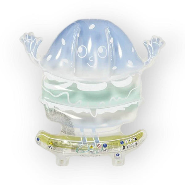 SUNNYLiFE Kids Lie-On Float Burger Boy The Sea Kids Blue-Lime - BabyAmore