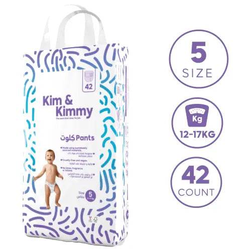 Kim & Kimmy Eco-friendly Baby Diaper Pants, Size 5, 12-17Kg - BabyAmore