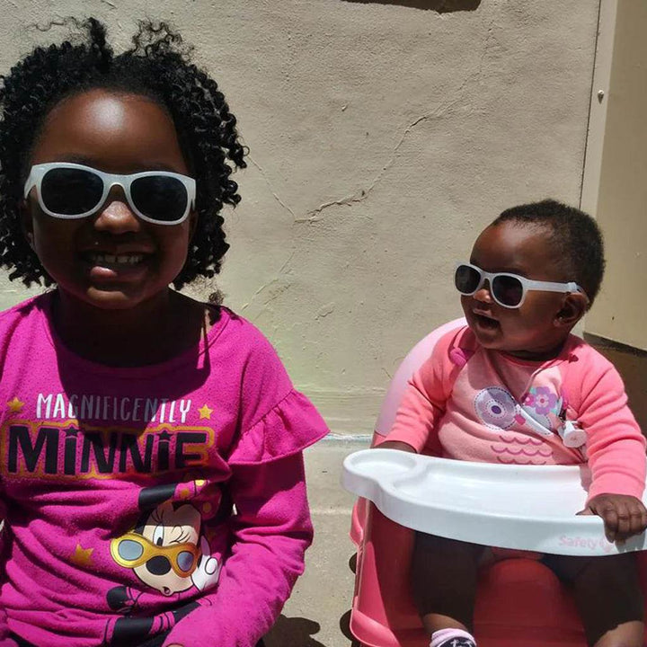 Roshambo Starlite Silver Glitter Shades Toddler (2-4Yrs) Mirrored Chrome - BabyAmore