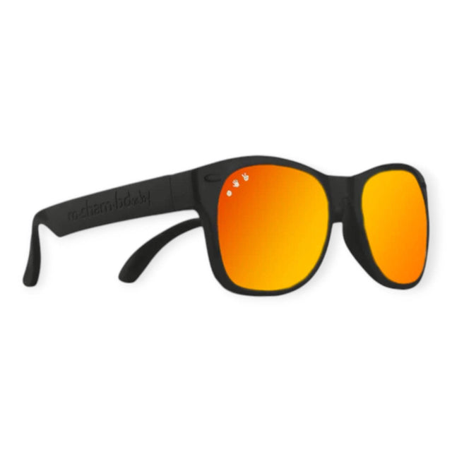 Roshambo Bueller Black Shades Junior (5+Yrs) Mirrored Red