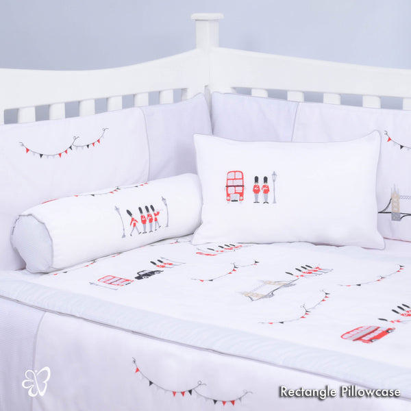Blooms and Butterflies London Bridge Pillowcase