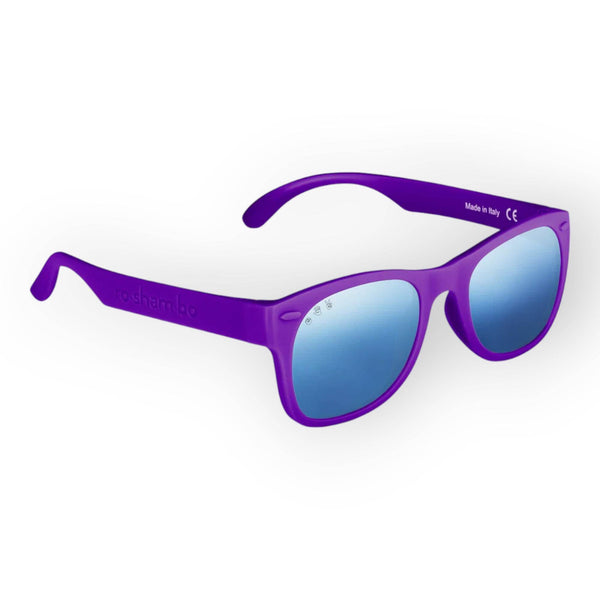 Roshambo Daphne Purple Shades Junior (5+Yrs), Mirrored Chrome - BabyAmore