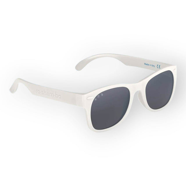 Roshambo Ice Ice Baby White Shades Junior (5+Yrs) Polarized Grey