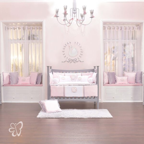 Blooms and Butterflies Swan Princess Full Bedding Set