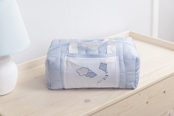 Blooms and Butterflies Cloudy Blue Theater Bag