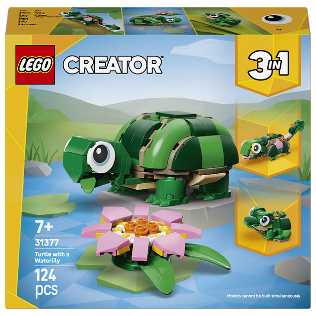 Lego Creator Turtle With A Water Lily Flower (124 Pieces)