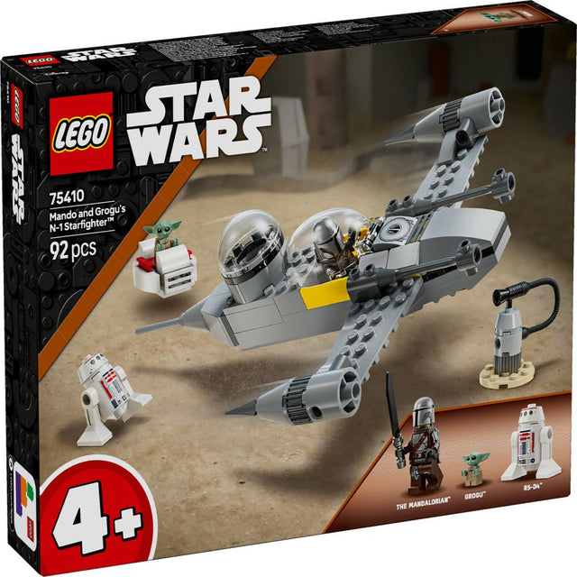 Lego Star Wars Mando and Grogu's N-1 Starfighter (92 Pieces)