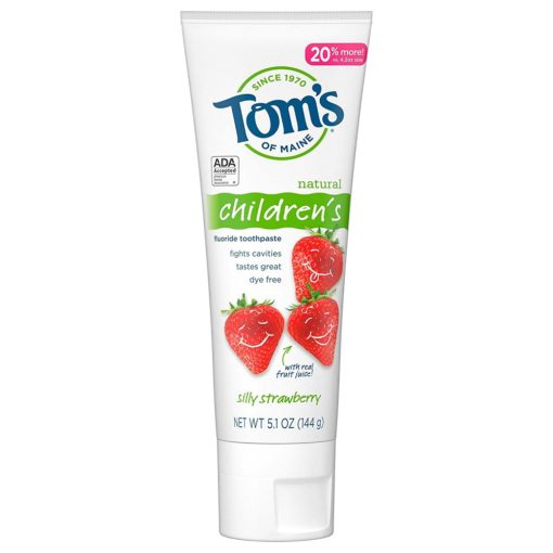 Buy Tom's of Maine, Children's Anticavity Fluoride Toothpaste, Silly Strawberry, 144g online with Free Shipping at Baby Amore India, Babyamore.in