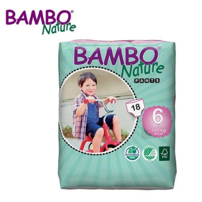 Buy Bambo Nature Pants XL 18+ Kg, Size 6, 18 counts online with Free Shipping at Baby Amore India, Babyamore.in