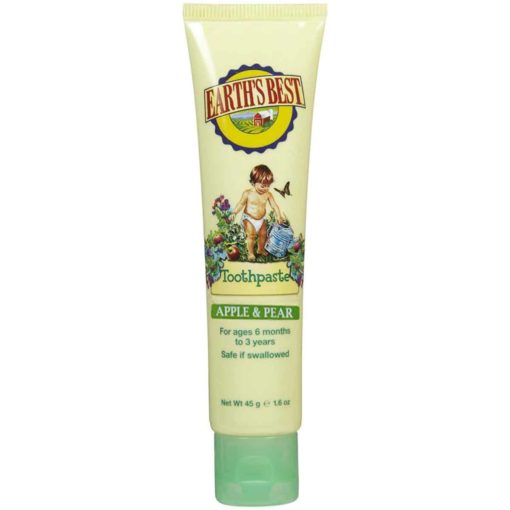 Buy Earth's Best Toothpaste Apple & Pear, 45g online with Free Shipping at Baby Amore India, Babyamore.in
