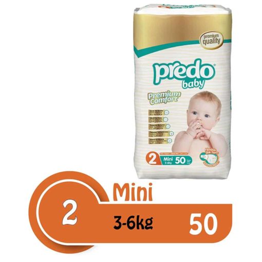 Buy Predo Baby Mini Advantage 3-6kg, Size 2, 50 Pieces online with Free Shipping at Baby Amore India, Babyamore.in