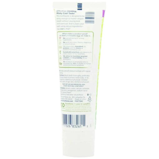 Buy Tom's of Maine, Wicked Cool Mild Mint, Fluoride-Free Toothpaste, 119g online with Free Shipping at Baby Amore India, Babyamore.in