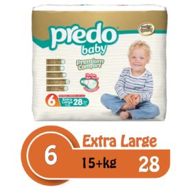 Buy Predo Baby Extra Large Advantage 15+ kg, Size 6, 28 pieces online with Free Shipping at Baby Amore India, Babyamore.in