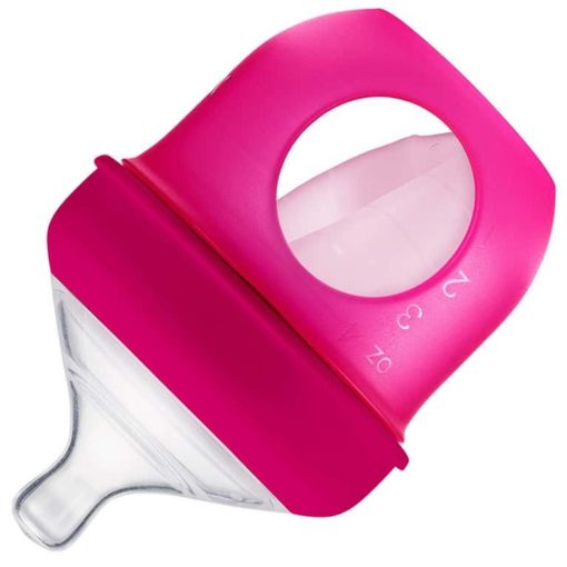 Buy NURSH Silicone Pouch Bottle, Pink, 4oz online with Free Shipping at Baby Amore India, Babyamore.in