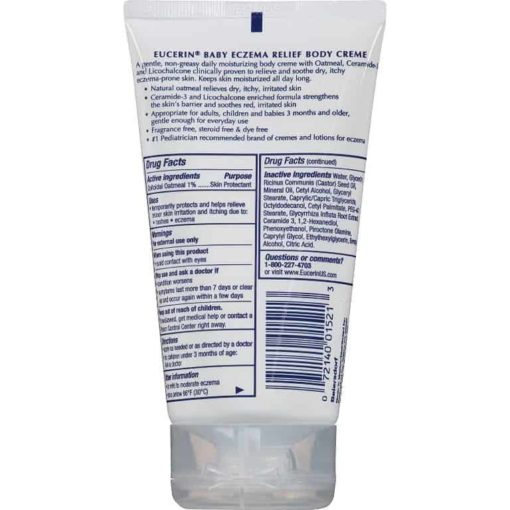 Buy Eucerin Baby Eczema Relief Body Creme, 141g online with Free Shipping at Baby Amore India, Babyamore.in