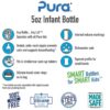 Buy Pura Kiki Infant Bottle with Sleeve - 5oz - Aqua online with Free Shipping at Baby Amore India, Babyamore.in