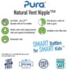 Buy Pura Kiki Natural Vent Nipples online with Free Shipping at Baby Amore India, Babyamore.in