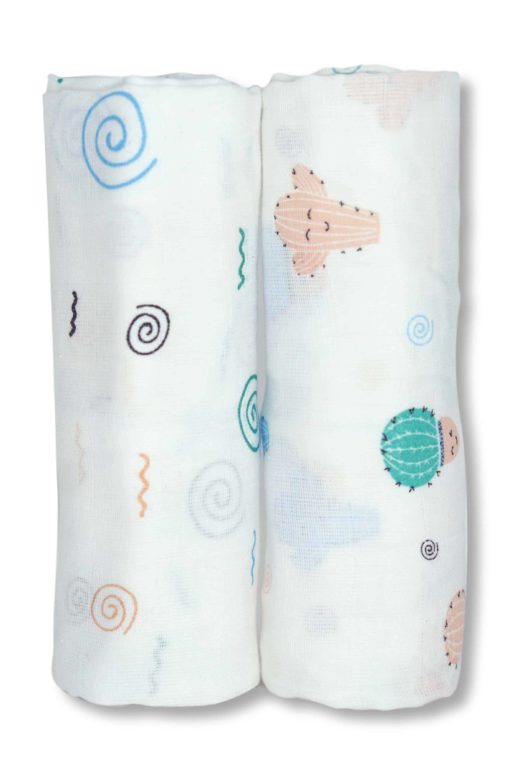 Buy Muslin Cotton Swaddles (Pack of 2) - Desert Fun online with Free Shipping at Baby Amore India, Babyamore.in