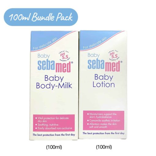 Buy [Combo Pack] Sebamed Baby Lotion & Body Milk, 100 ml online with Free Shipping at Baby Amore India, Babyamore.in