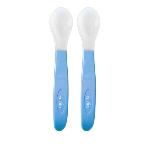 Buy Nuvita Silicone Spoons, Set of 2 online with Free Shipping at Baby Amore India, Babyamore.in