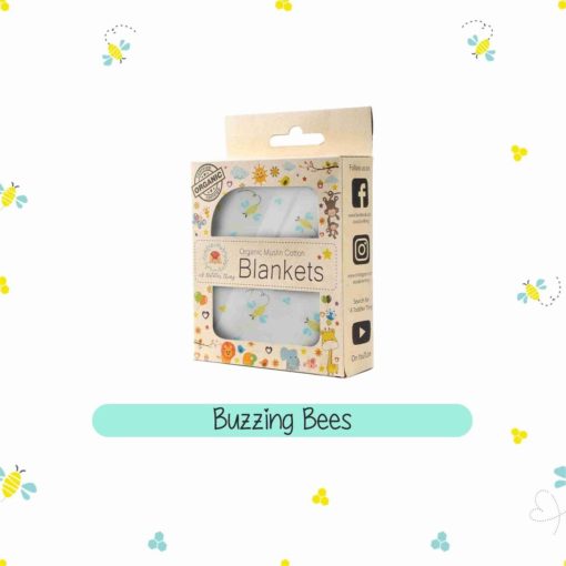 Buy Organic Muslin Cotton Blanket - Buzzing Bees online with Free Shipping at Baby Amore India, Babyamore.in