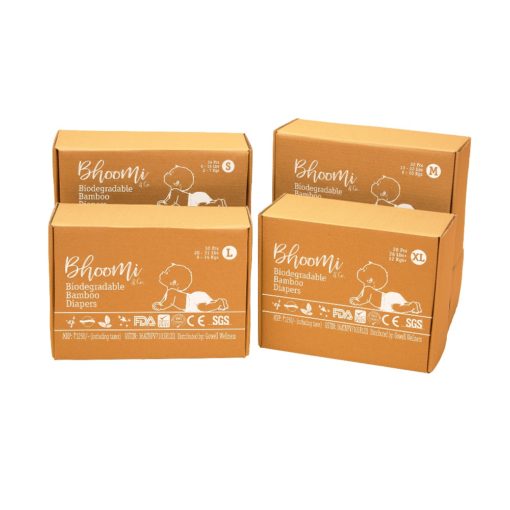 Buy Bhoomi & Co Bio-Degradable Bamboo Baby Diapers, Single online with Free Shipping at Baby Amore India, Babyamore.in
