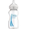 Buy Dr. Brown's Natural Flow Options+ Anti-Colic Baby Bottle, Wide-Neck , 9oz/270ml online with Free Shipping at Baby Amore India, Babyamore.in