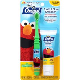 Buy Orajel Baby  Elmo Tooth & Gum Cleanser with Toothbrush online with Free Shipping at Baby Amore India, Babyamore.in