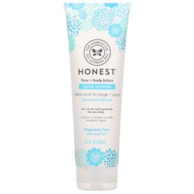 Buy The Honest Company, Purely Sensitive, Face + Body Lotion, Fragrance Free, 8.5 fl oz/250ml online with Free Shipping at Baby Amore India, Babyamore.in