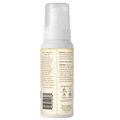 Buy Burt's Bees Baby Foaming Shampoo & Wash for Sensitive Skin, 8.4fl oz/248.4ml online with Free Shipping at Baby Amore India, Babyamore.in