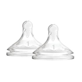 Buy Dr. Brown’s™ Options+™ Wide-Neck Baby Bottle Nipple, Level 1 (0m+), Pack of 2 online with Free Shipping at Baby Amore India, Babyamore.in