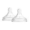 Buy Dr. Brown’s™ Options+™ Wide-Neck Baby Bottle Nipple, Level 2 (3m+), Pack of 2 online with Free Shipping at Baby Amore India, Babyamore.in