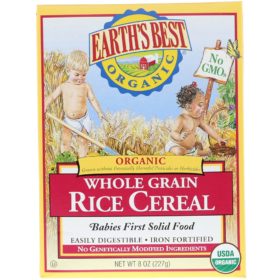 Buy Earth's Best Organic Whole Grain Rice Cereal, 227g online with Free Shipping at Baby Amore India, Babyamore.in