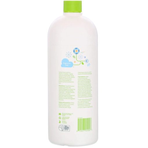 Buy Babyganics Foaming Dish + Bottle Soap, Fragrance Free, 32 fl.oz / 946ml online with Free Shipping at Baby Amore India, Babyamore.in