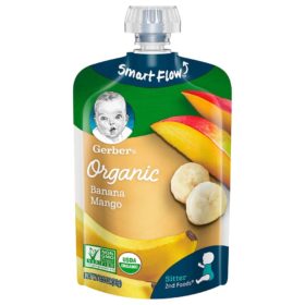 Buy Gerber Smart Flow Organic Banana Mango - 99g online with Free Shipping at Baby Amore India, Babyamore.in