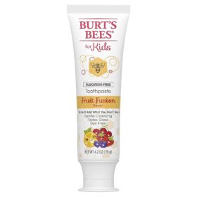 Buy Burt's Bees Kids Fruit Fusion Toothpaste Fluoride Free, 4.2oz/119g online with Free Shipping at Baby Amore India, Babyamore.in