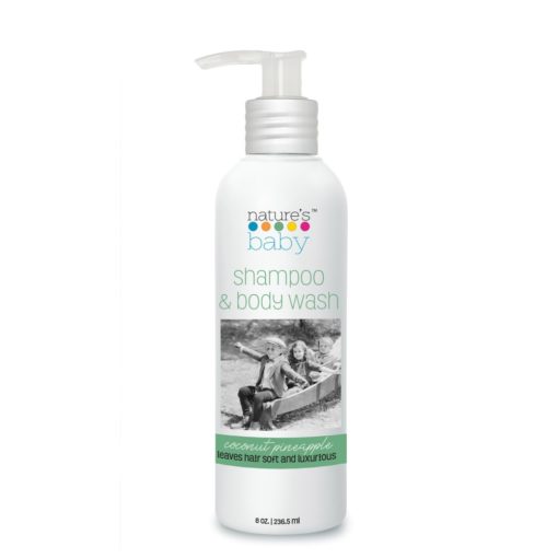 Buy Nature's Baby Organic Shampoo & Body Wash Coconut Pineapple 8oz/236.5ml online with Free Shipping at Baby Amore India, Babyamore.in