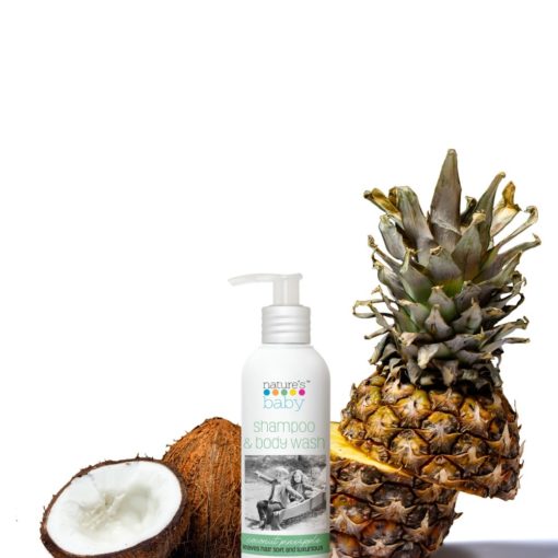 Buy Nature's Baby Organic Shampoo & Body Wash Coconut Pineapple 8oz/236.5ml online with Free Shipping at Baby Amore India, Babyamore.in