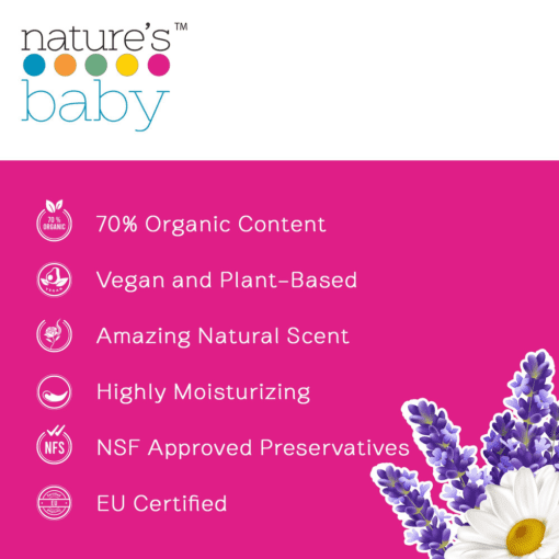 Buy Nature's Baby Organic Shampoo & Body Wash Lavender Chamomile 8oz/236.5ml online with Free Shipping at Baby Amore India, Babyamore.in