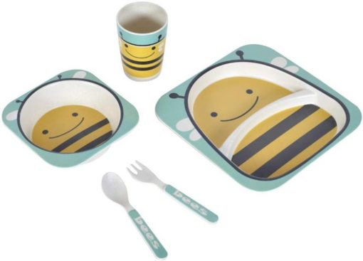 Buy Bamboo Fibre Eco Friendly Bees Dinnerware Set online with Free Shipping at Baby Amore India, Babyamore.in