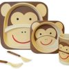 Buy Bamboo Fibre Eco Friendly Monkey Dinnerware Set online with Free Shipping at Baby Amore India, Babyamore.in