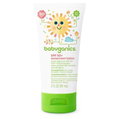 Buy Babyganics SPF 50+ Sunscreen Lotion, 2 fl.oz / 59ml online with Free Shipping at Baby Amore India, Babyamore.in