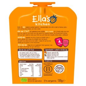 Buy Ella's Kitchen Apricot + Banana Baby Rice,  4m+, 120g online with Free Shipping at Baby Amore India, Babyamore.in