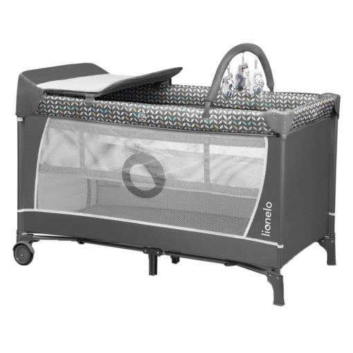 Buy Lionelo Sven Plus 2 in 1 Travel Bed Playpen, Grey online with Free Shipping at Baby Amore India, Babyamore.in