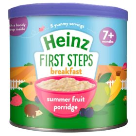 Buy Heinz First Steps Breakfast Summer Fruit Porridge, 7m+, 240g online with Free Shipping at Baby Amore India, Babyamore.in