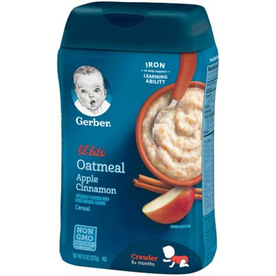 Buy Gerber Oatmeal Apple Cinnamon Cereal (227 g) online with Free Shipping at Baby Amore India, Babyamore.in