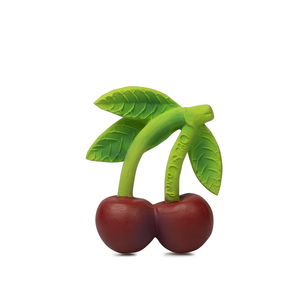 Oli and Carol Mery The Cherry Natural Rubber Teether - Baby Amore