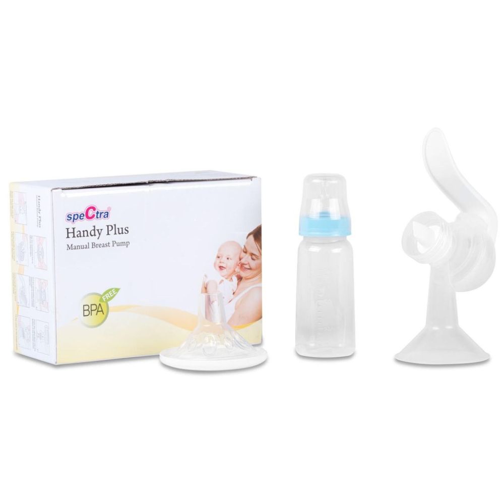 Supports Enhanced Milk flow Handy Manual Portable Breast Pump with Silicone Massager Spectra Baby USA Great for Travel BPA-Free 